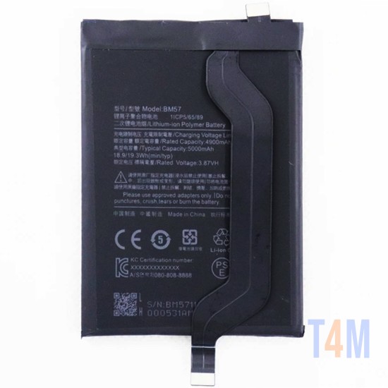 Bateria BM57 para Xiaomi Redmi Note 10 5G/Redmi Note 10 Pro 5G 5000mAh